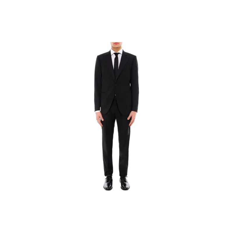 CARUSO Business Suits Men's Black-1