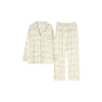 Mulong Family Pajama Set Women's Light Green