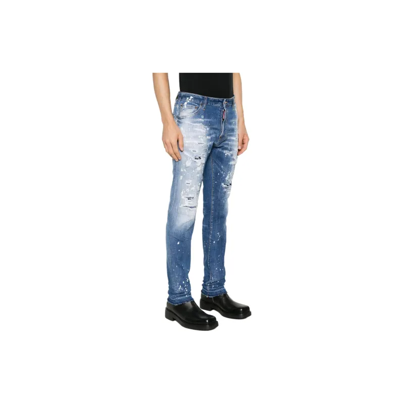 DSQUARED 2 Washed Distressed Bro Jeans-3