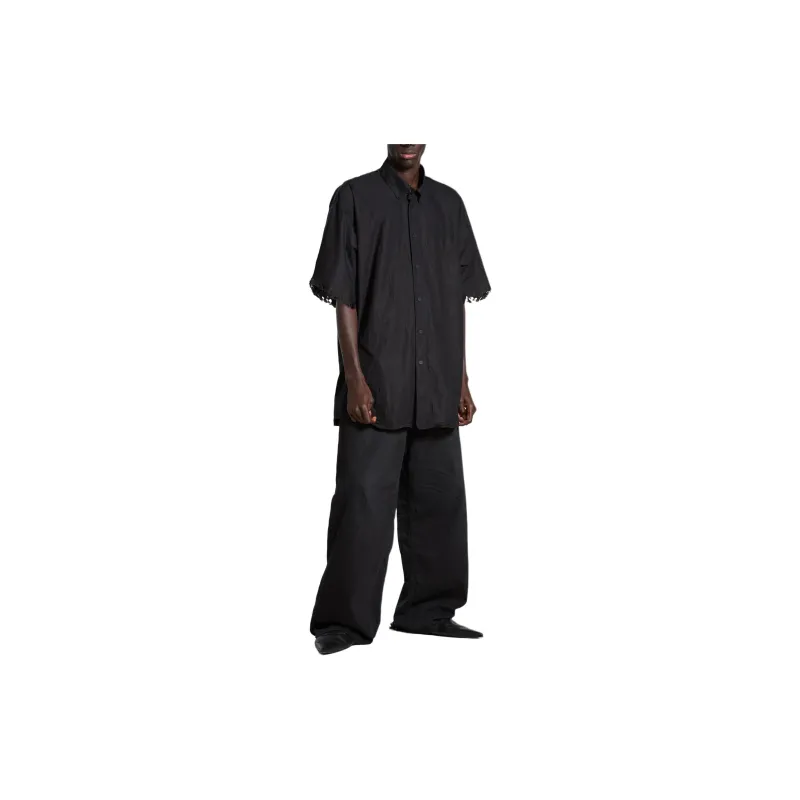 Balenciaga Graphic print Frayed Shirt-2