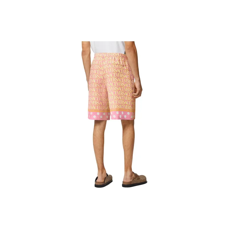 VERSACE Casual Shorts Men Pink-2
