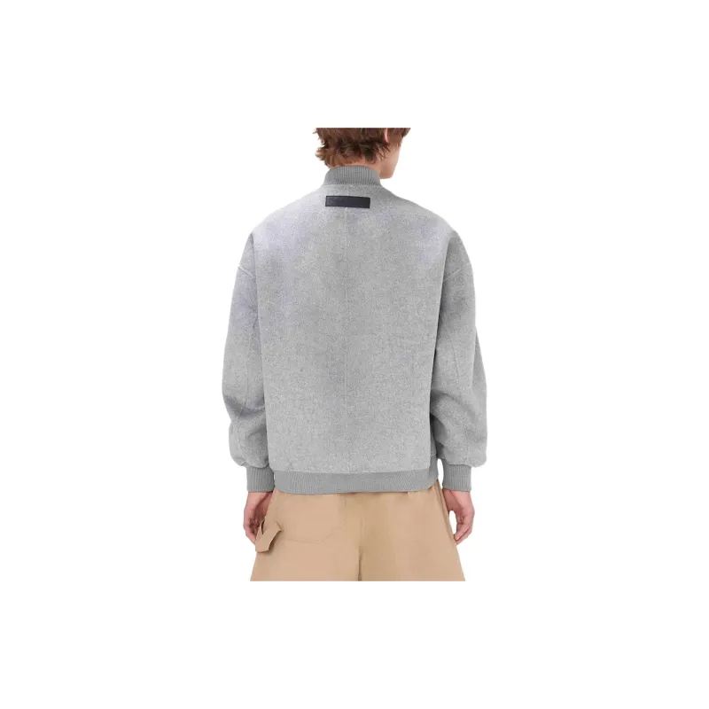 JW Anderson Oversized Wool Bomber Jacket With Logo Patch-2