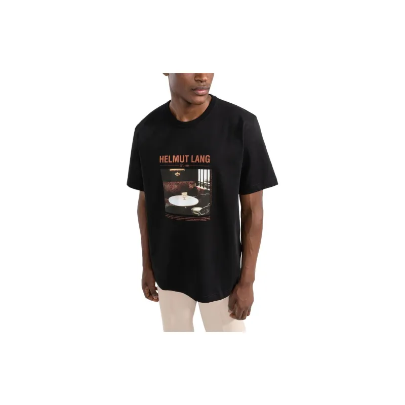 Helmut Lang Vienna Graphic Printed Crewneck T-Shirt-3