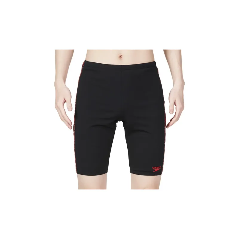 Speedo Swimming Shorts Men Black Red-2