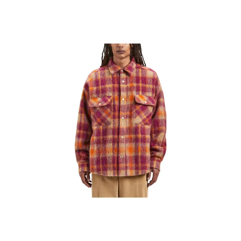 PALM ANGELS Plaid Print Shirt Jacket-1