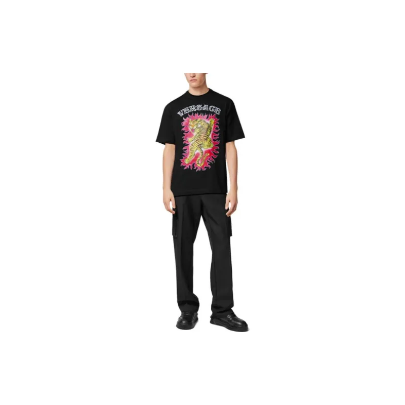 VERSACE SS23 T Shirt Men's Black-1
