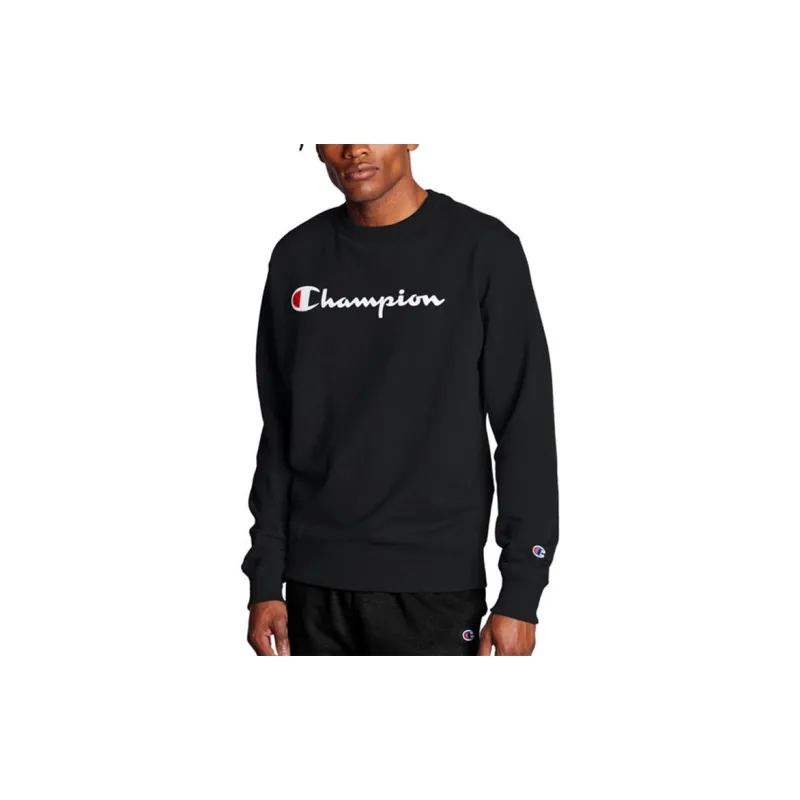 Champion Sweatshirt US Version Unisex Black-2