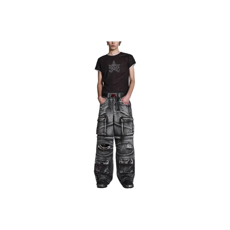 Jaded London Jeans Men's Gray Black-2