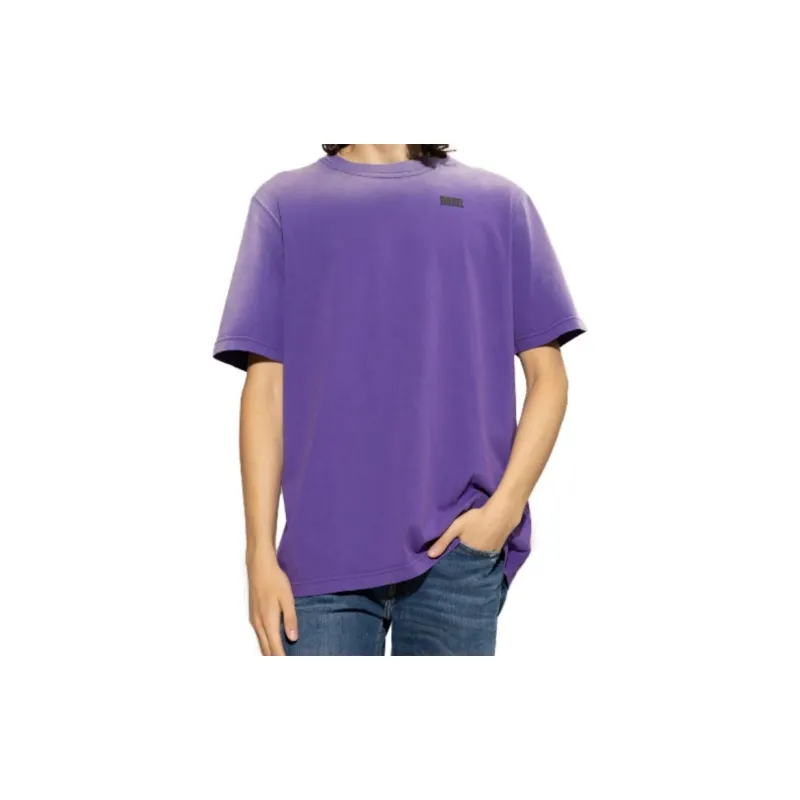 DIESEL T-Shirts Men Purple-1