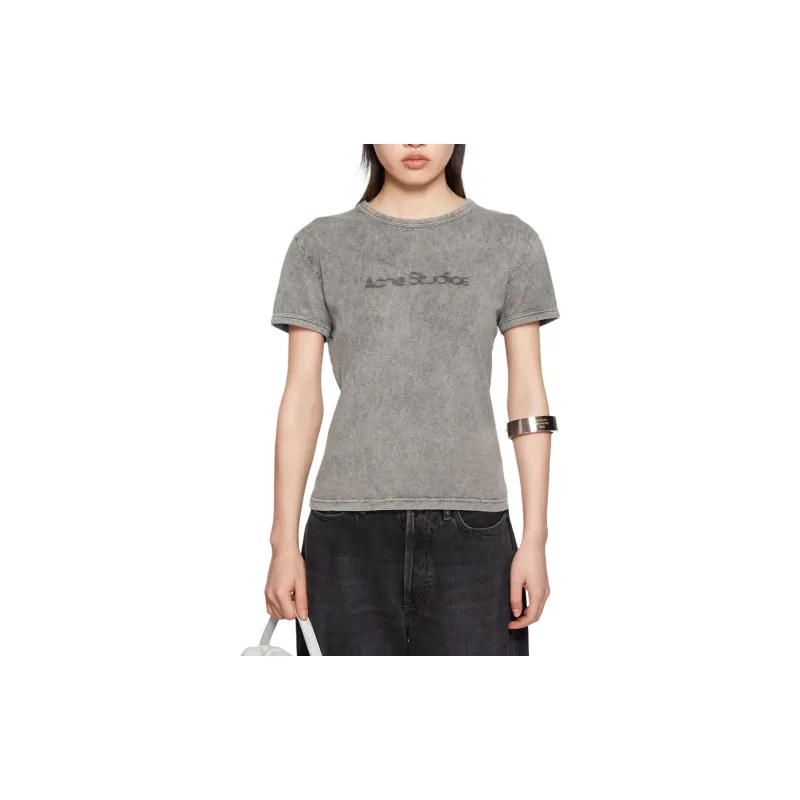 Acne Studios Blurred Logo T-Shirt-1