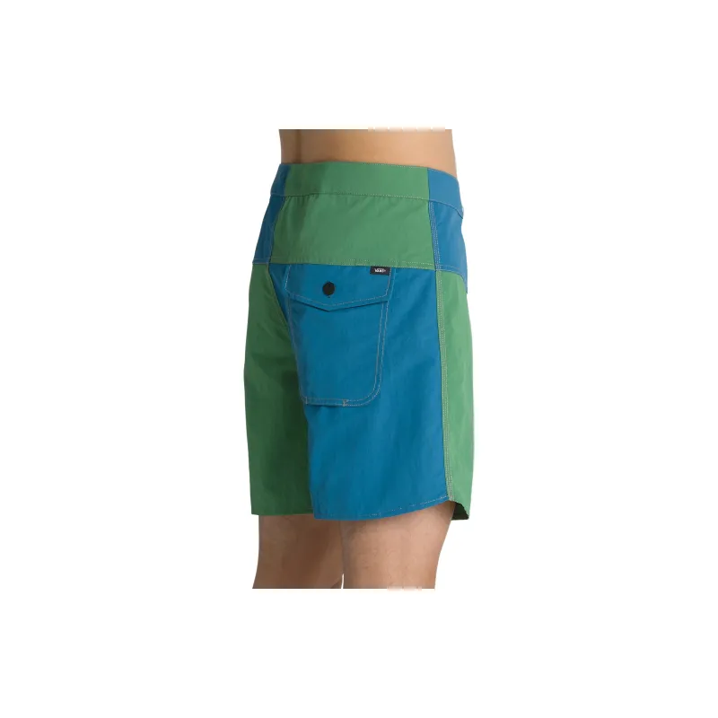 Vans Pilgrim Blocked 17' Boardshorts Casual Shorts Men's Green-5