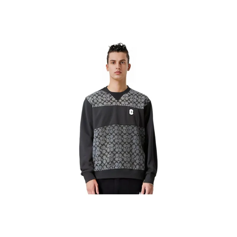 COACH Sweatshirts Men Black-6