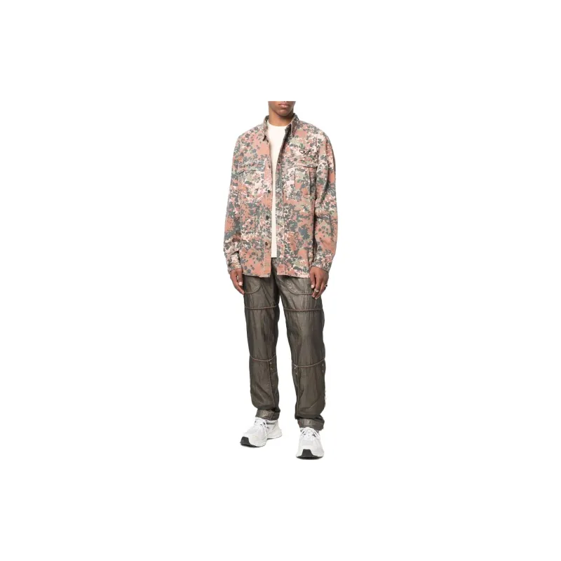DIESEL Shirts Men Brick Red-1