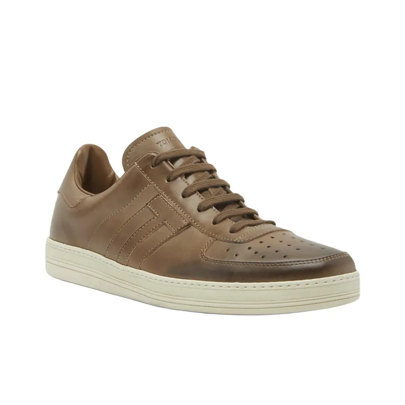 TOM FORD Radcliffe Low Top Skateboard Shoes Men's Dark Brown-2