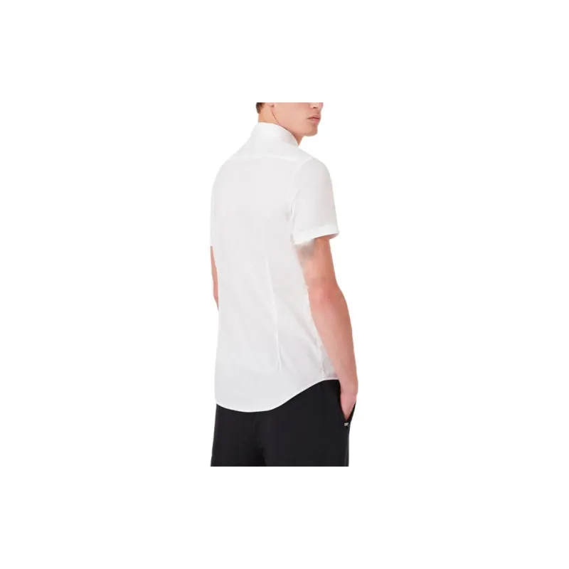 EMPORIO ARMANI SS22 Cotton Regular Fit Short Sleeve Men's Shirt-4