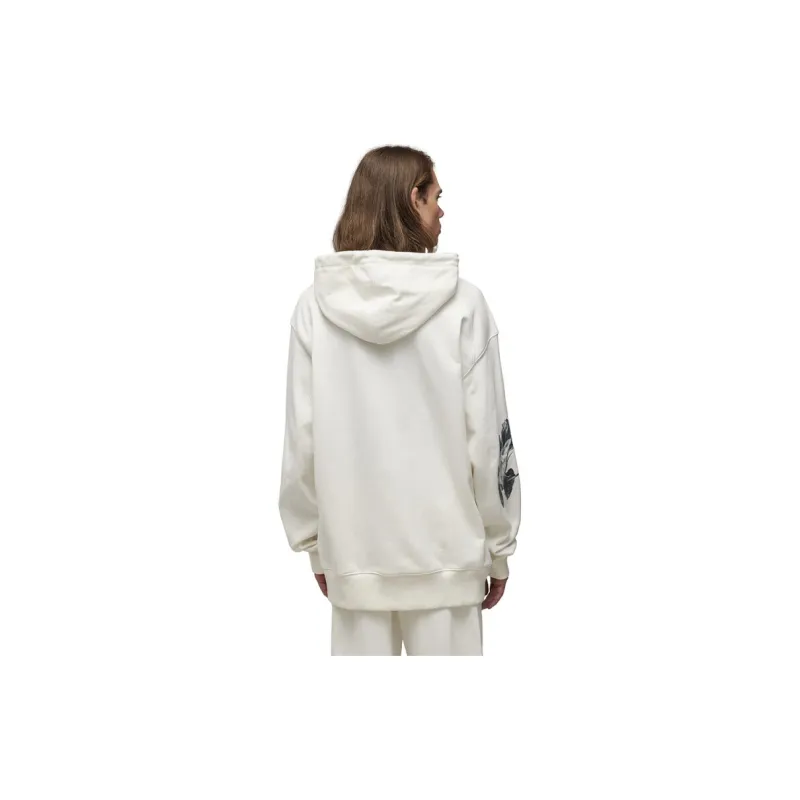 Y 3 Floral print Jersey Hoodie-3