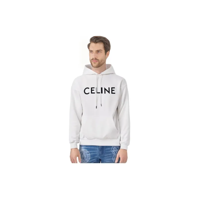 CELINE Sweatshirts Men White-2