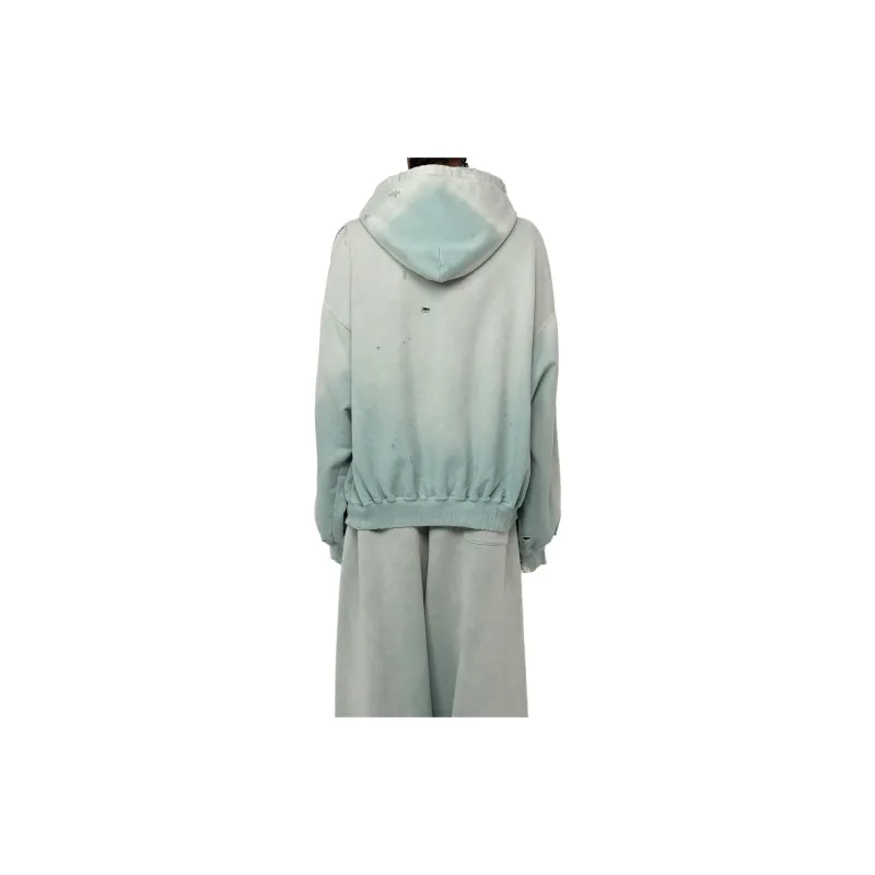 Maison Mihara Yasuhiro Distressed effect Cotton Hoodie-2