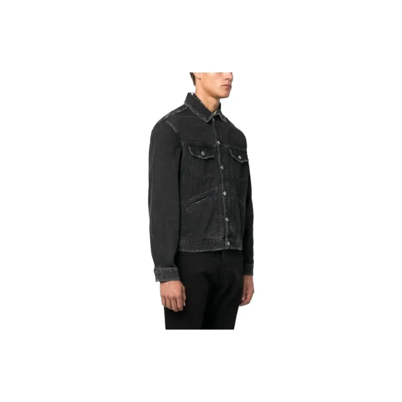 Marant Jango Logo embroidered Denim Jacket-3