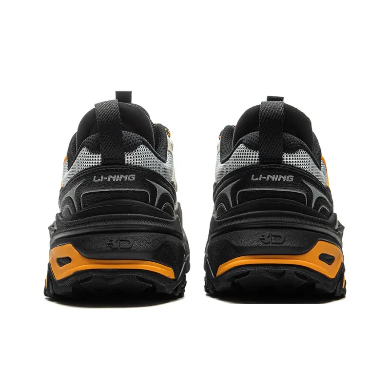 LiNing CF Su Chi 3 Anti-Slip Wear-Resistant Low-Top Trekking Shoes Men's Black Gray-5