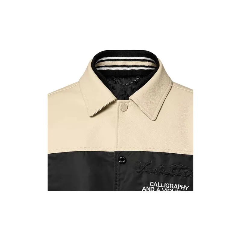 LOUIS VUITTON Leather And Nylon Blouson-6