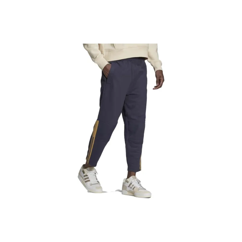 Adidas Casual Pants Men Marine Blue-3