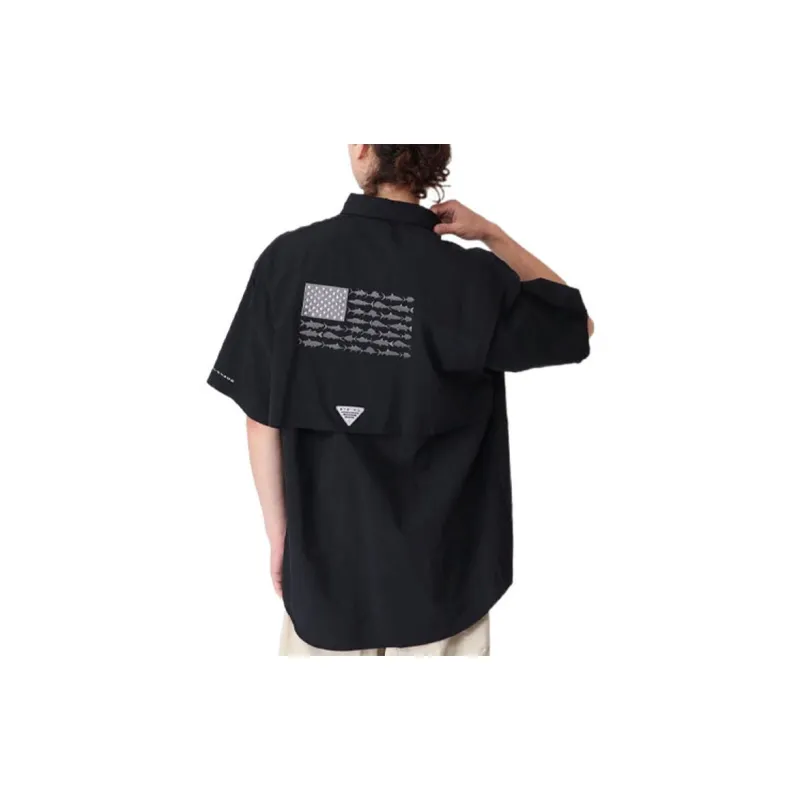 Columbia Fishing Collection City Outdoor Collection Shirt Men's Black-3
