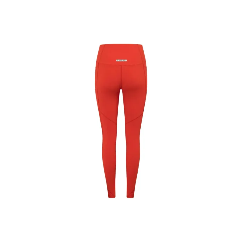 LORNA JANE Circuit Recycled Pocket Booty Ankle Biter Leggings Athletic Trousers Women's Red-1