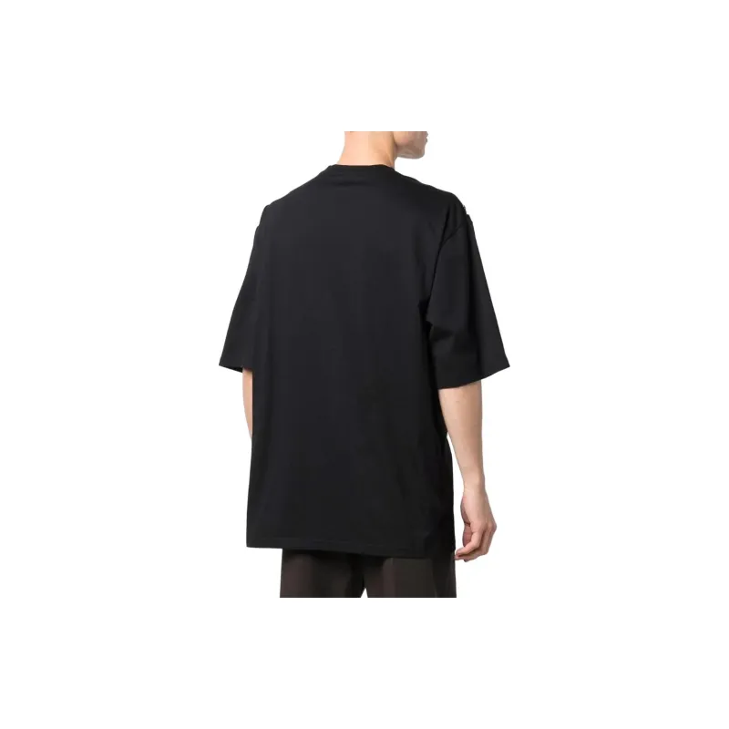 BALMAIN Textured Logo print T shirt-2