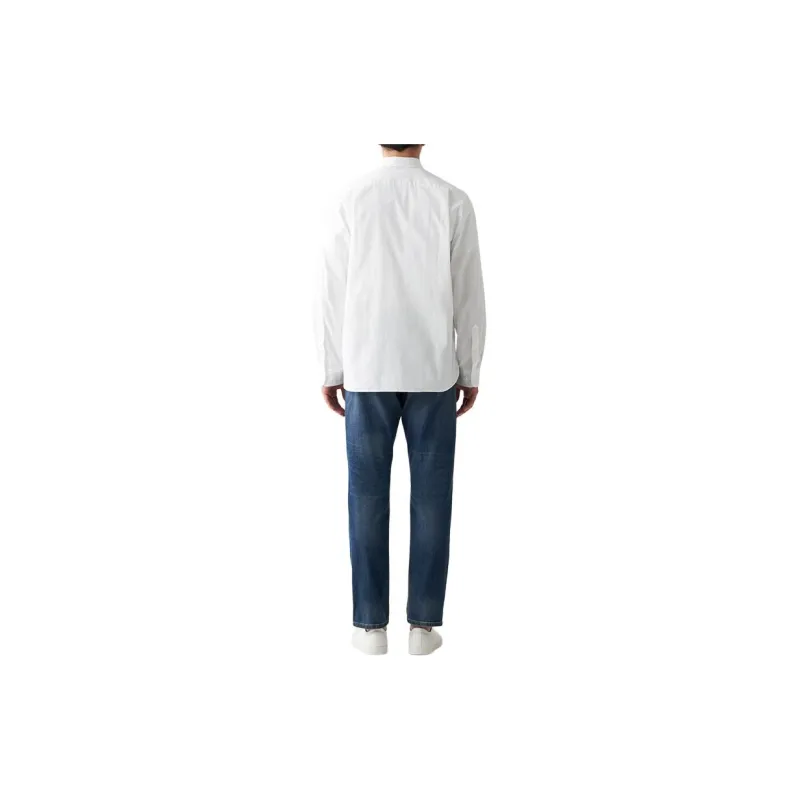 MUJI Shirts Men White-2