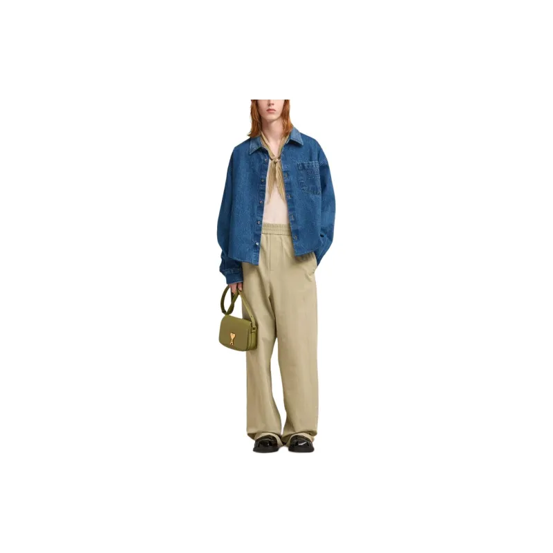 AMIPARIS Alexandre Mattiussi Ami Button Up Denim Shirt-1