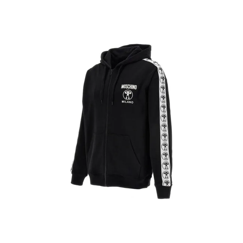 MOSCHINO Double Question Mark Zipped Hoodie-2
