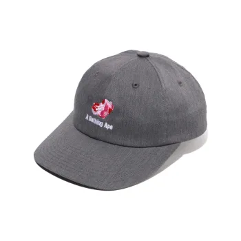 A BATHING APE Logo embroidered Cotton Cap