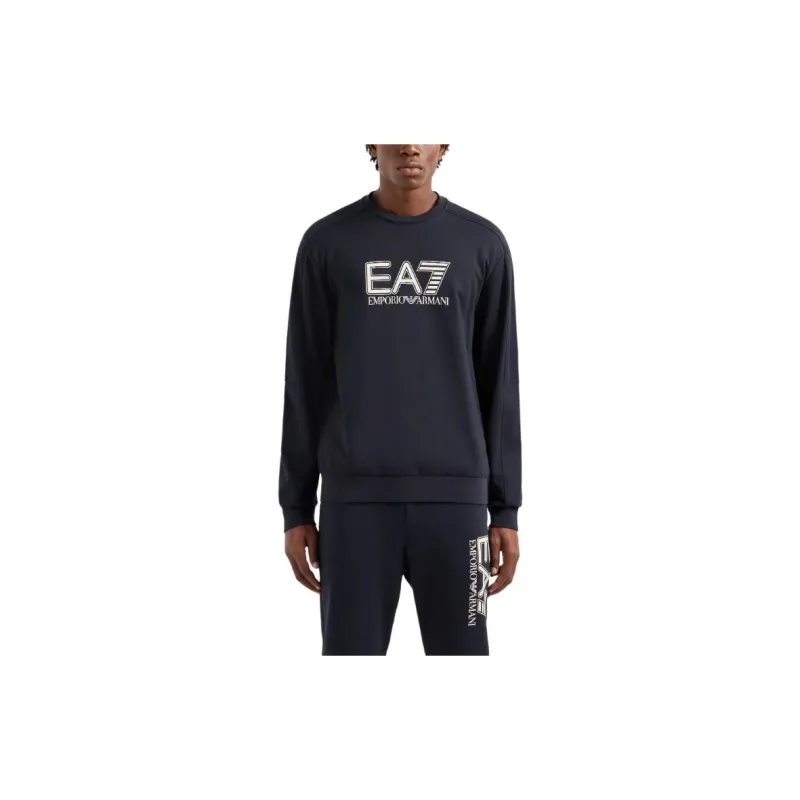 EMPORIO ARMANI EA7 FW24 Sweatshirt Men's Navy Blue-2