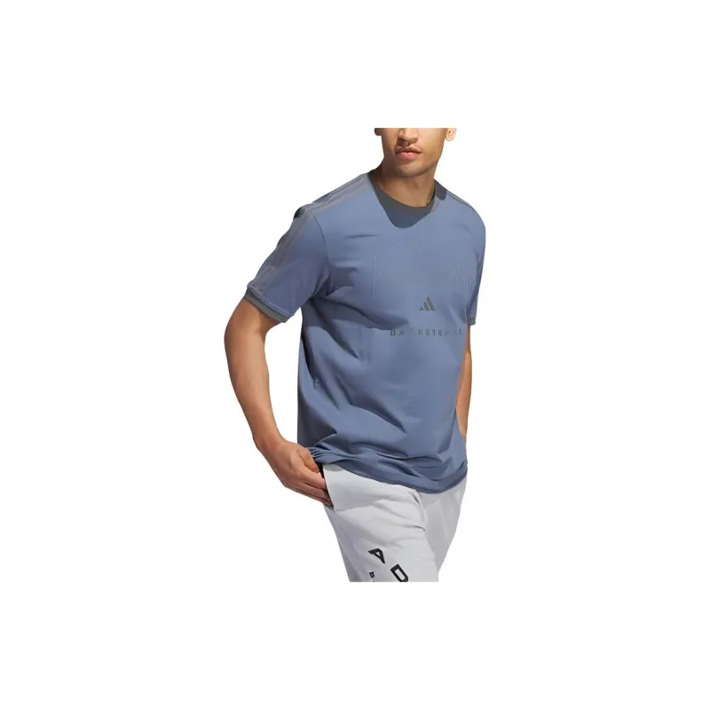 Adidas Free Shipping With AdiClub Ringer Basketball Graphic Tee-3