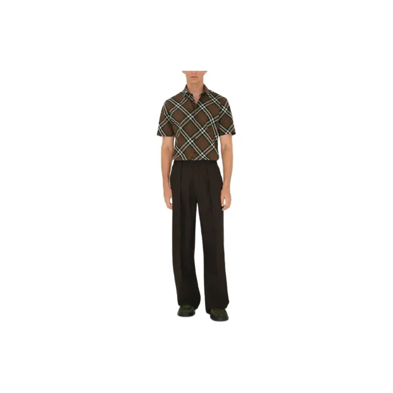 Burberry Short Sleeved Checked Shirt-1