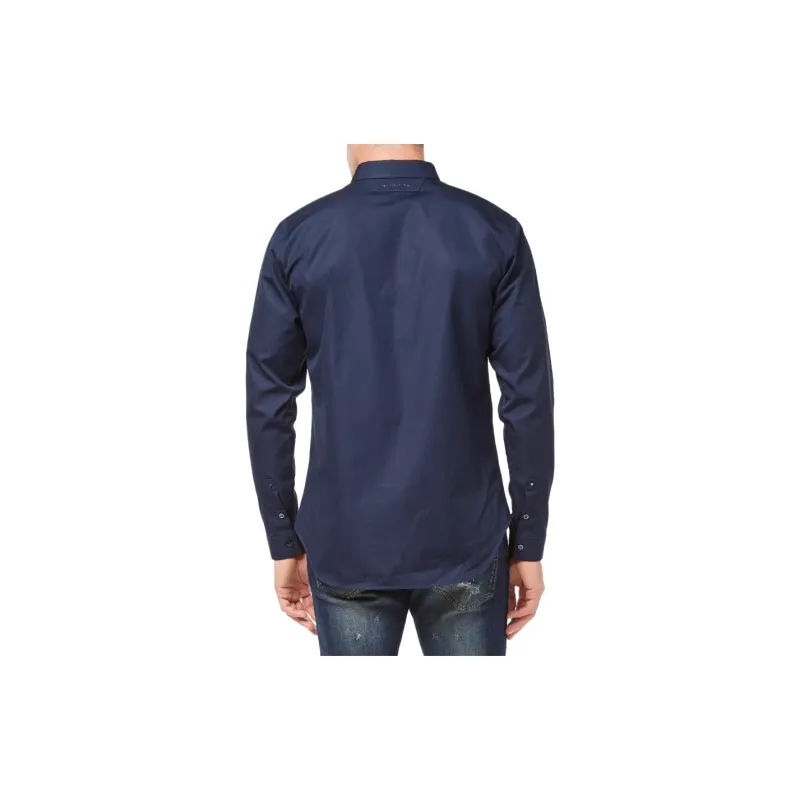 PHILIPP PLEIN Shirt Men's Navy Blue-1