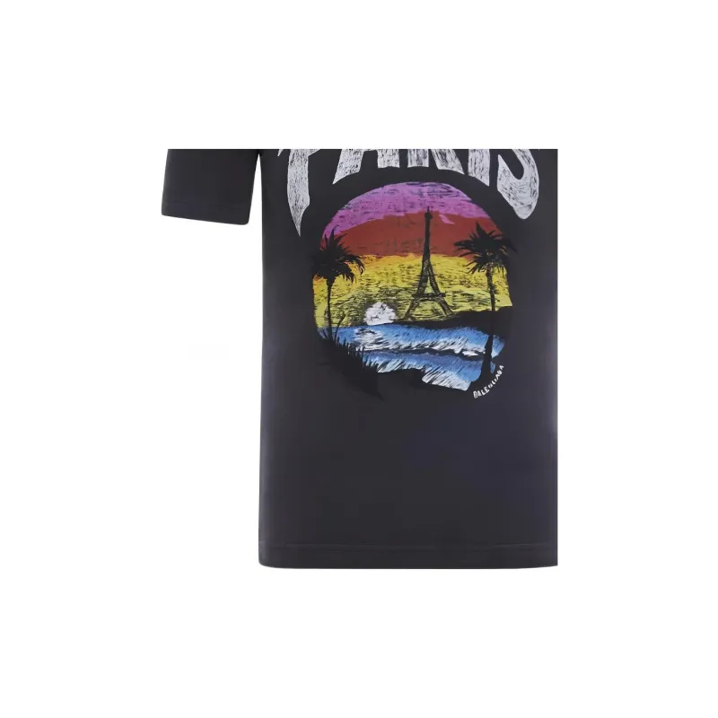 Balenciaga Graphic Printed Crewneck T Shirt-6