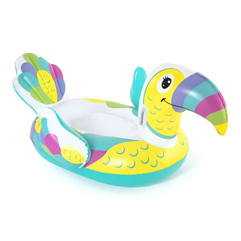 BESTWAY Swim Rings Ethenyl Unisex 173x91 Centimeters Blue Yellow-4