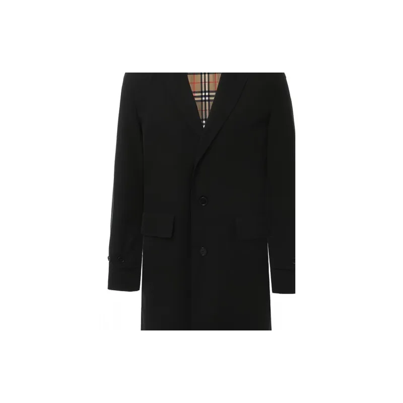 Burberry Coats Men Black-6
