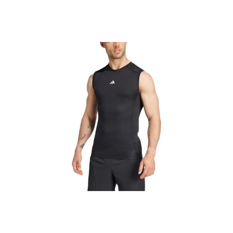 Adidas Free Shipping With AdiClub Techfit Compression Training Sleeveless Tee-2