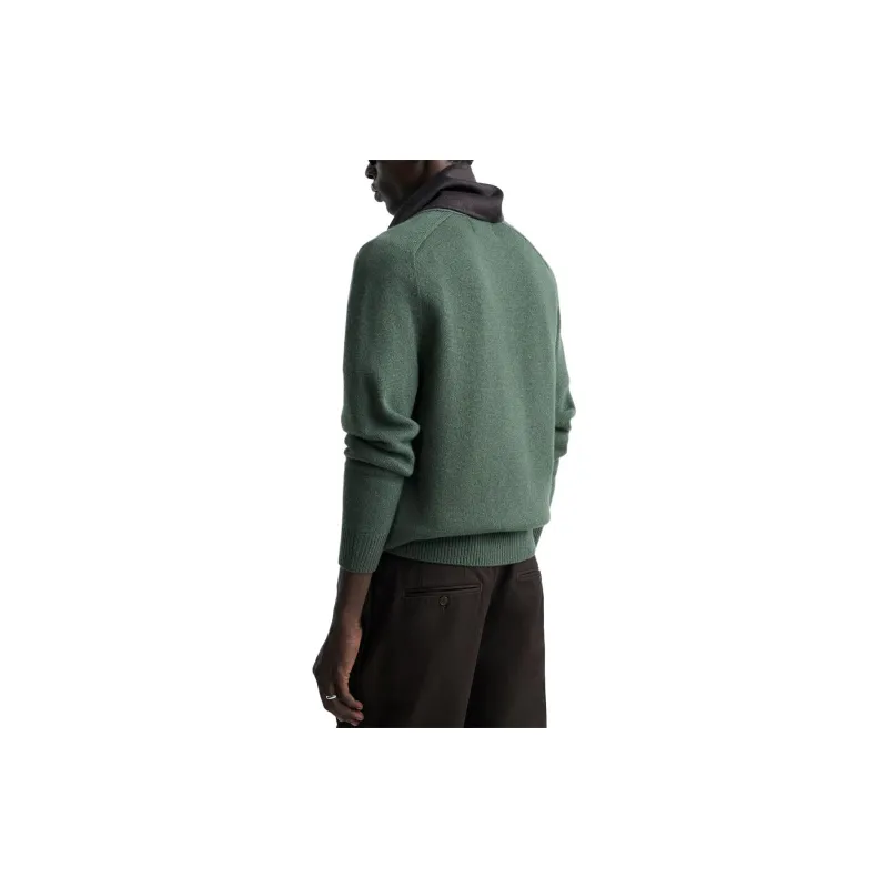 ZARA Knitwear Men Light Khaki Green-2