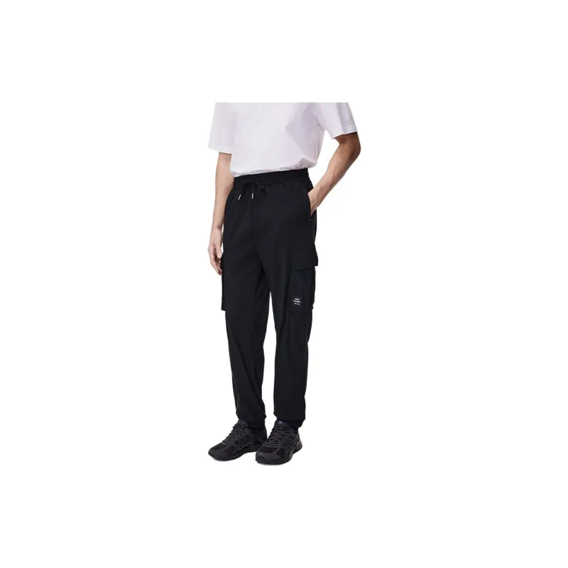 Hush Puppies Casual Pants Men's Black-3