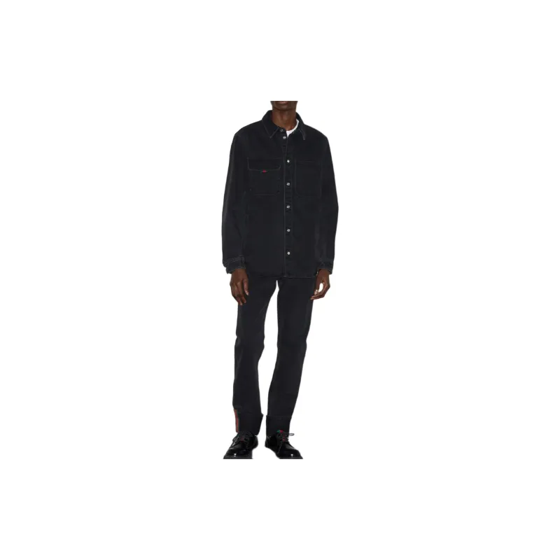 GUCCI Collared Long Sleeve Shirt-1