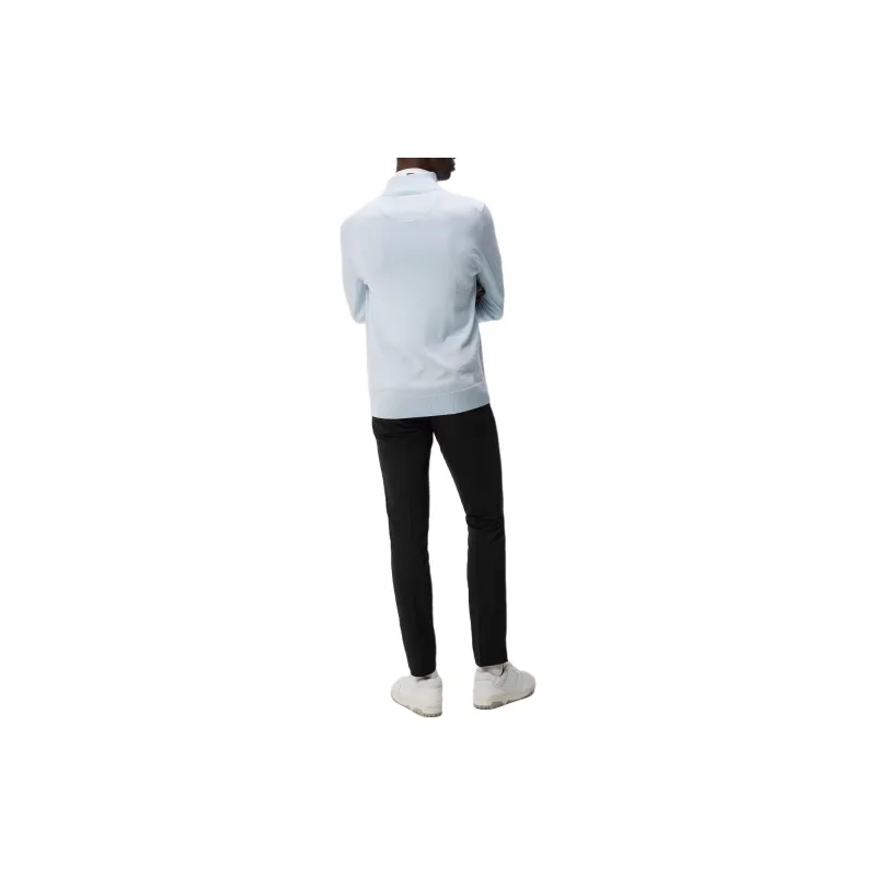 J.Lindeberg Kian Zipped Sweater Men's Light Blue-2