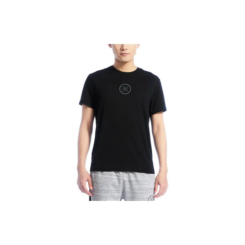 LiNing T Shirt Men's New Standard Black-2