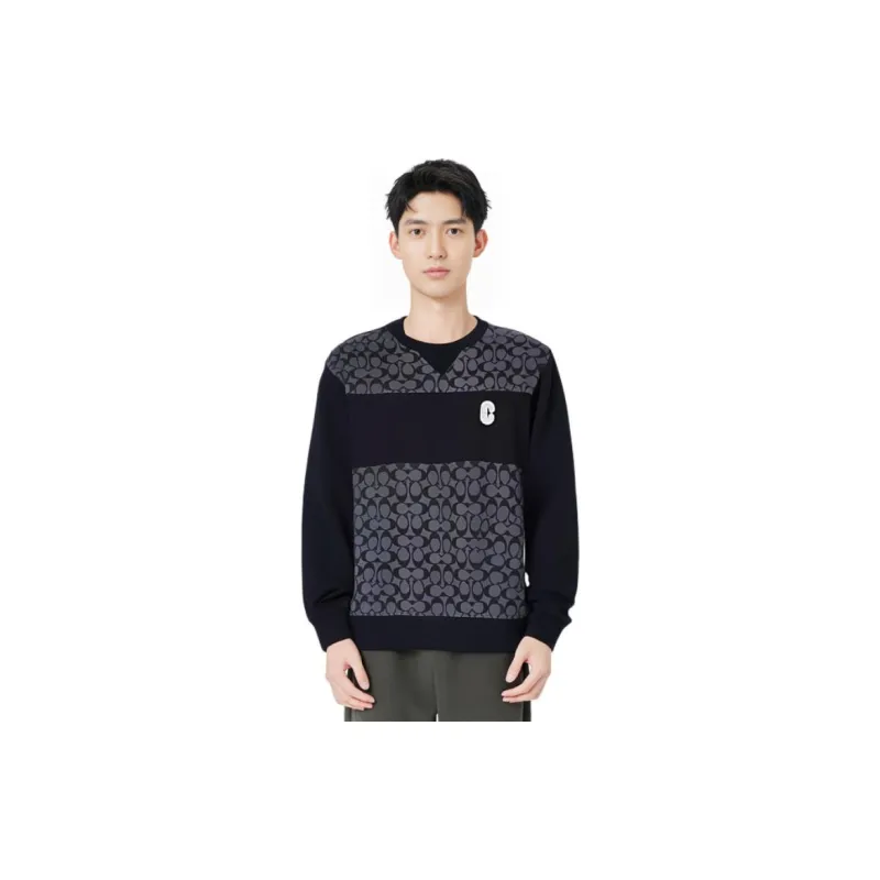COACH Sweatshirts Men Black-5