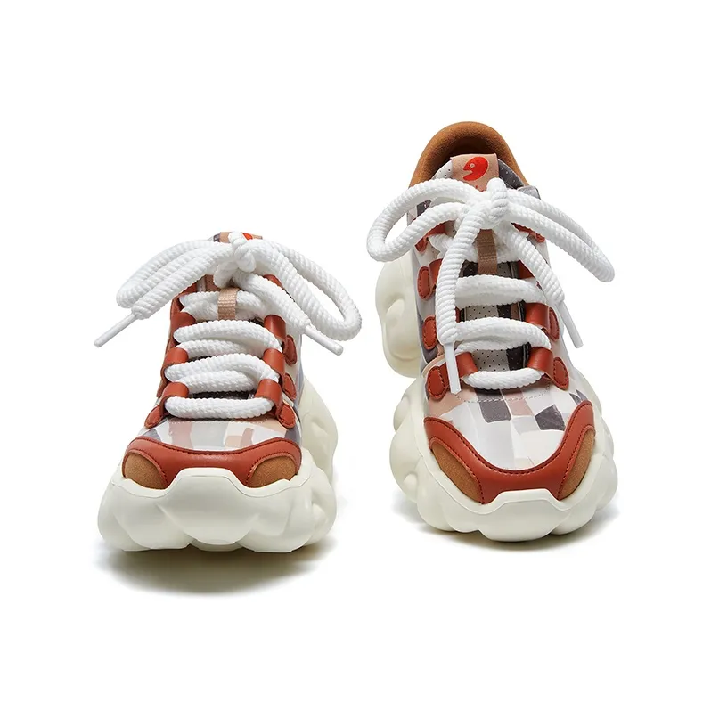 U.IN Painted Travel Cloud Collection Low Top Chunky Sneakers Women's-10