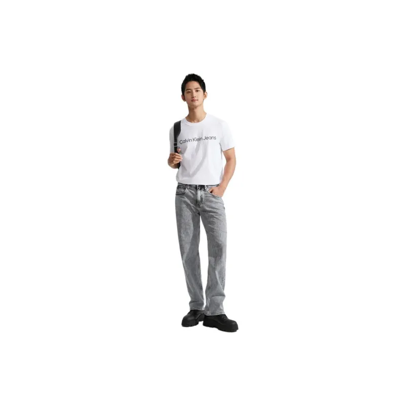 CALVIN KLEIN T Shirt Men's Moon White-1