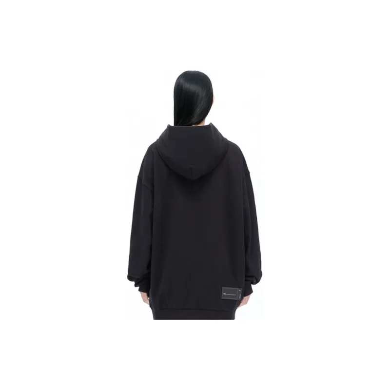 WE11DONE Logo-print Cotton Hoodie-2